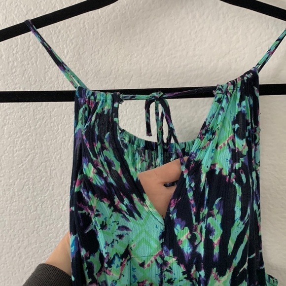 Superdry Festival Valley Halter Leg Slits Maxi Dress - Picture 5 of 9